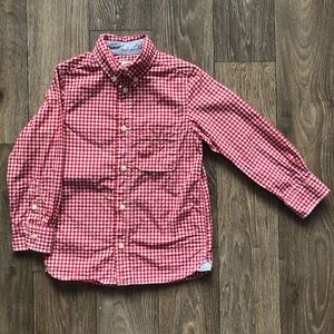BOYS 4-5Y H&M Red Gingham LS Button Up